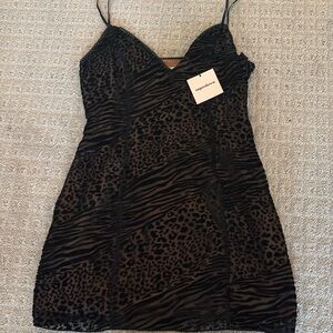 Superdown Leopard Print Mini Dress